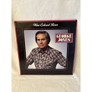 Vintage GEORGE JONES - Wine Colored Roses Vinyl LP Record Album